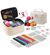 KRENZ 59 Pcs All in One Crochet Kit for Beginners Crochet Starter