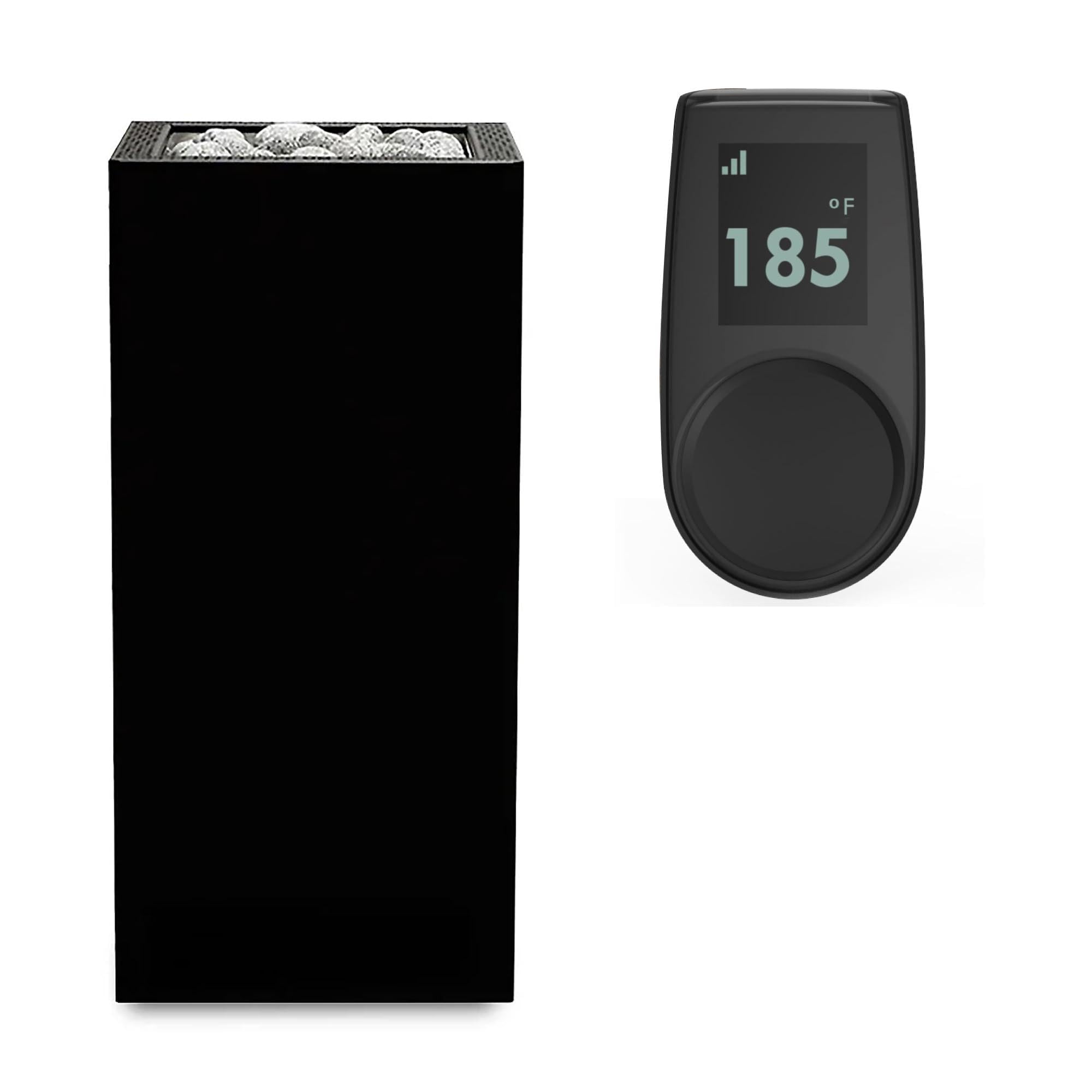 HUUM CORE6 6.5KW Series, Sauna Heater, Customizable Exterior with Control (Sauna Stones Included) (6.5k.W Black Stainless Steel, UKU Local - Black)