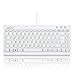 Produktbild Perixx PERIBOARD-407W DE, Mini Tastatur - USB - 320x140x14mm Abmessung - Klavierlack Weiss - QWERTZ DE Layout