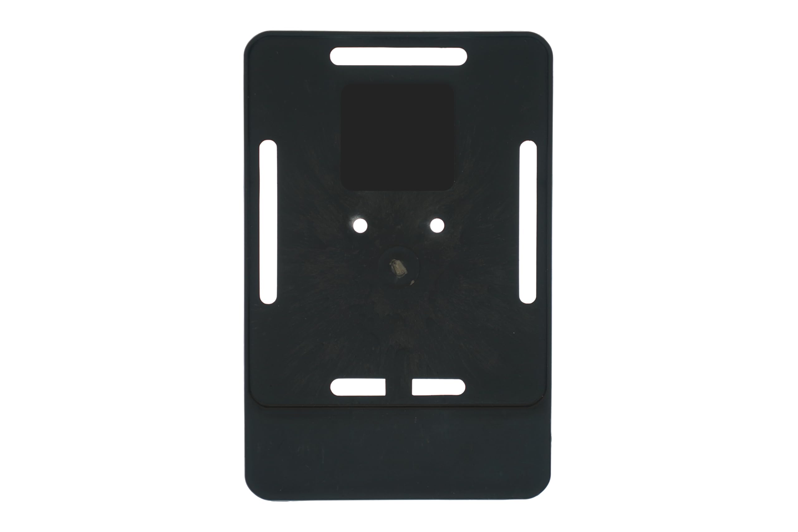 1x Kennzeichenhalter Kennzeichenträger Schwarz für Versicherungskennzeichen 135 x 110 mm (für Mofa - Roller - S-Pedelec - E-Bike - Moped - L-Krad - Leichkraftrad) (Schwarz (Unlackiert)) - 2