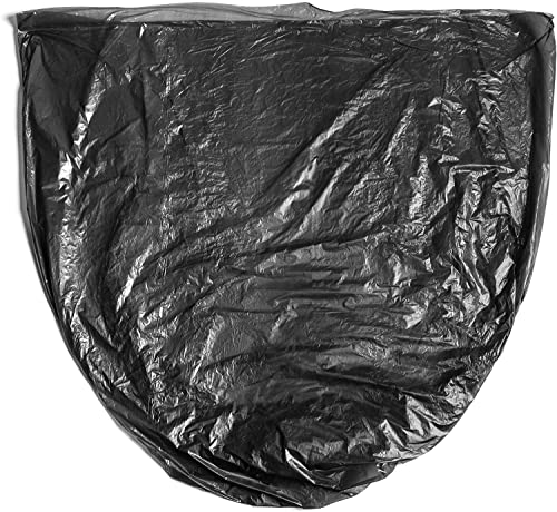 Image of Aluf Plastics 12-16 Gallon Black Trash Bags (1000 Count) - 24 inch x 33 inch - 8 Micron Equivalent High Density Value Garbage Bags for Bathroom,Recycling(1 Pallet of 100 Cases, 100000 Bags Total)