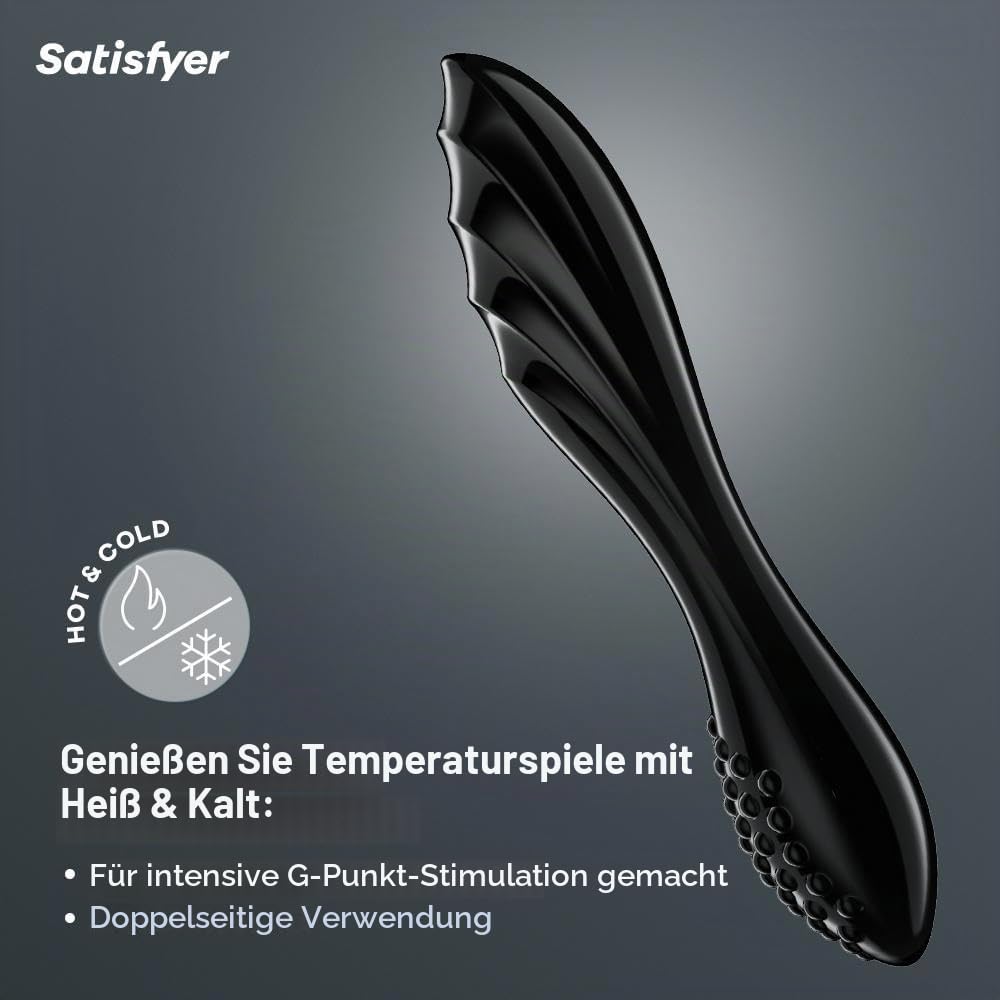 Satisfyer Dazzling Crystal 1 | G-Punkt-Dildo | Glasdildo | 22 cm | Sex Toys