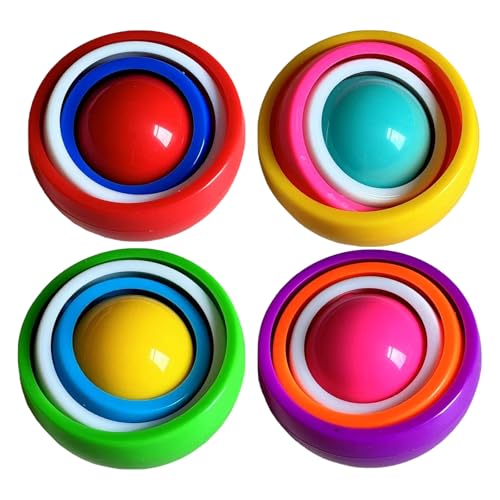 4 Stück Fidget Toys, Fidget Toy Set, Langlebig und Farbenfroh Sensory...