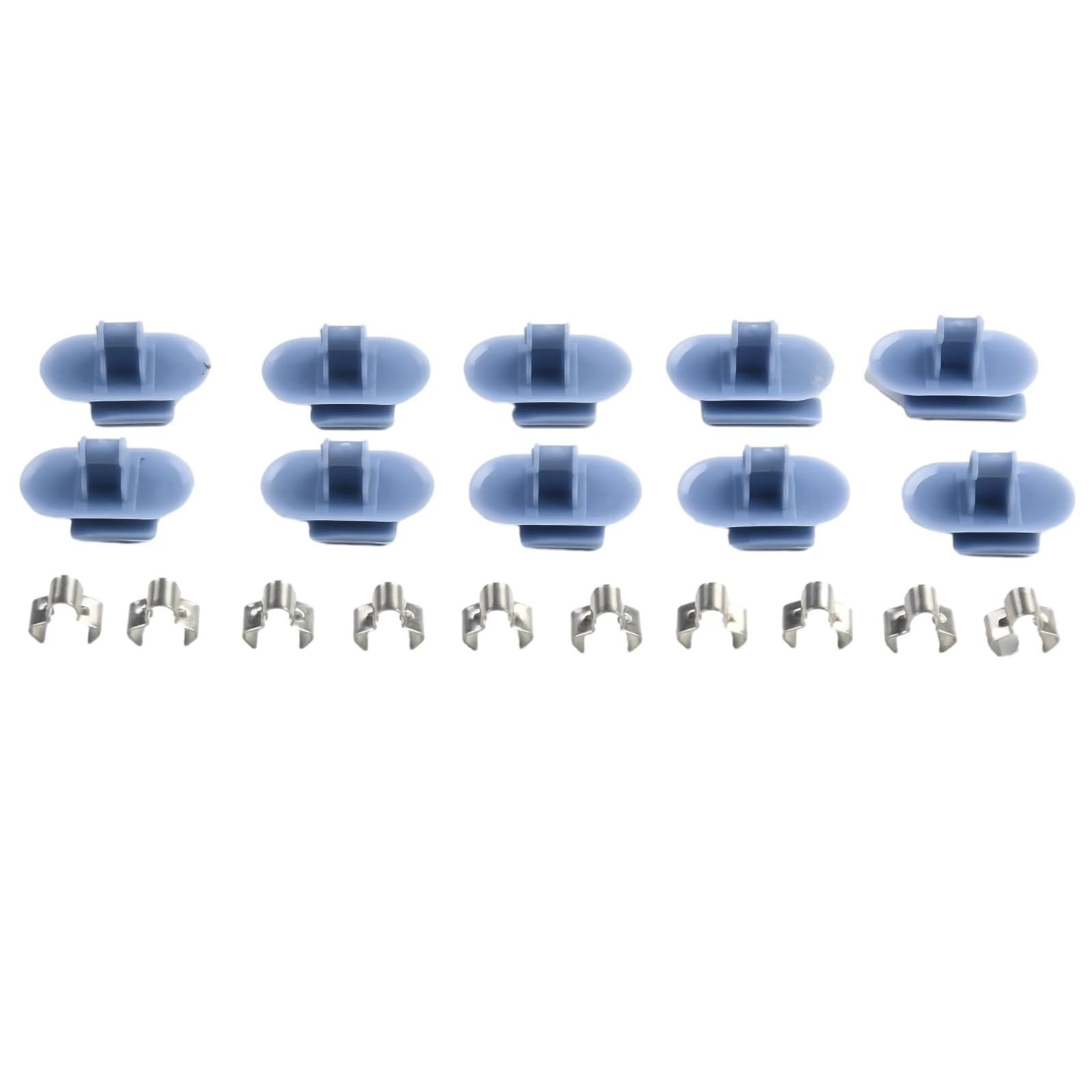 YTQMoreBNZ 10Pcs Auto Fasteners Clips Tailgate Boot Pillar Interior Trim Panel Plastic Clips Blue For Vauxhall Op El Fixing Trim Clip