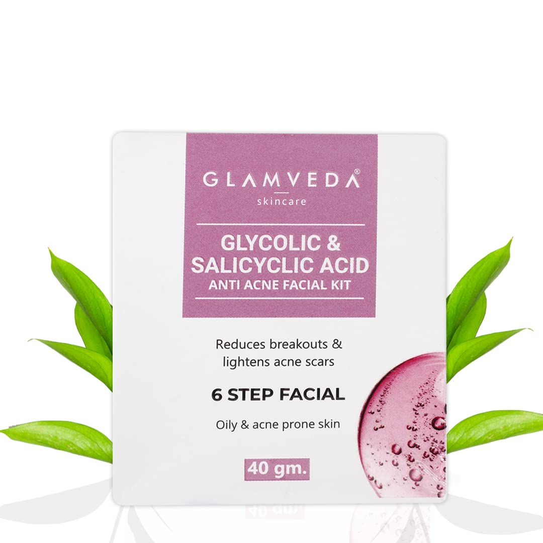 Glamveda Glycolic & Salicylic Anti Acne Facial Kit Pimple Care