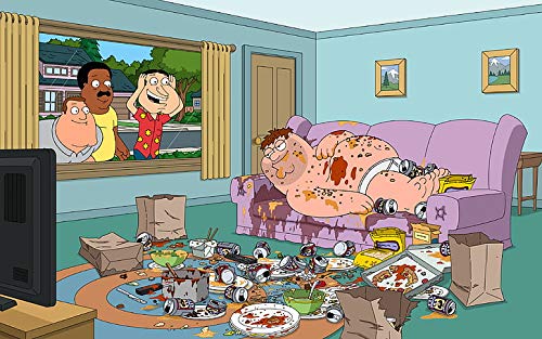 Family Guy Peter Griffin Tv Series Glenn Quagmire Matte Finish Paper Print Poster 12 x 18 inch (Multicolor)