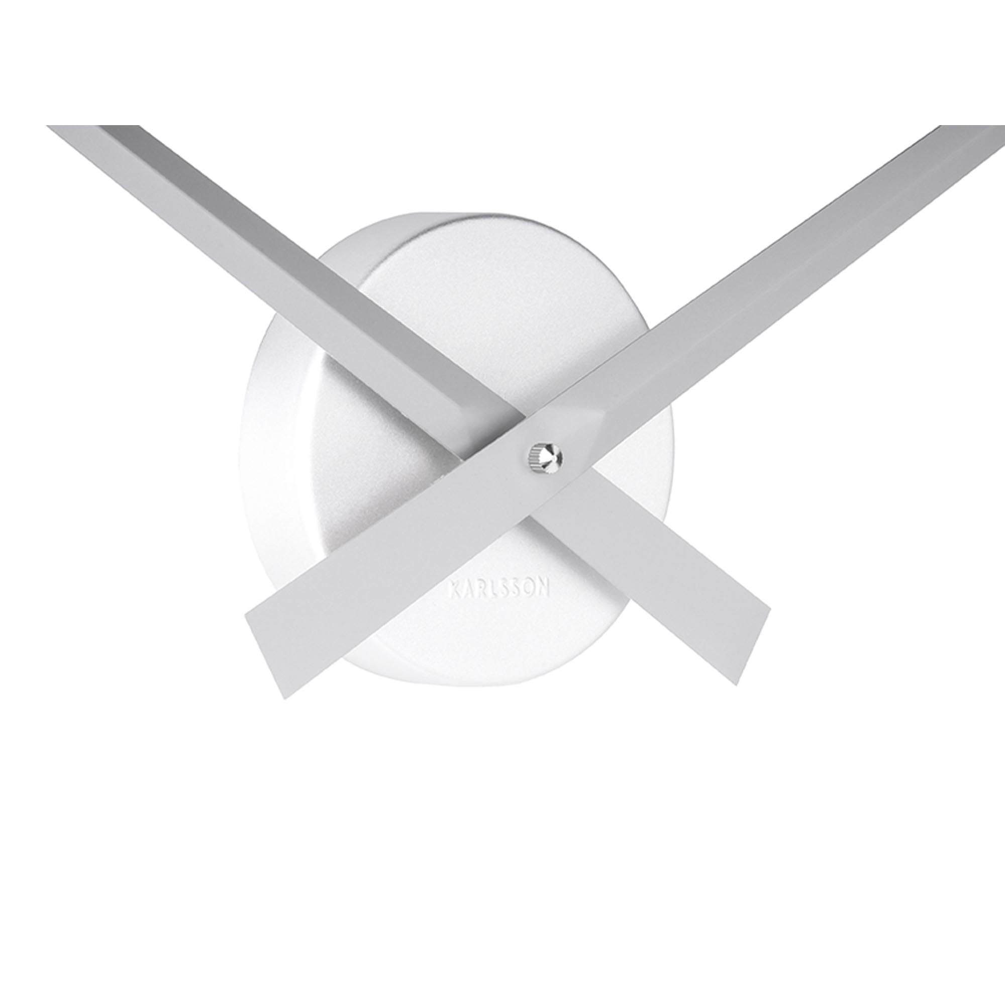 Karlsson Wandklok Little Big Time - Alu Zilver - 77,5cm Karlsson Wandklok Little Big Time - Alu Zilver - 77,5cm