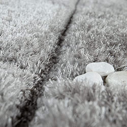 Image of Shaggy Carpet for Living Room 9 X 12 FEET Fluffy Plush Area Rug, Thick Fur Floor Carpet Modern Cozy Rug for Home Decor, Kids Room Bedside Hall, Durable Comfortable Shaggy Rug (Lightgrey)