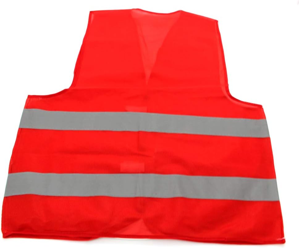 Othmro Safety Vest High Visibility Big Red 85G warp Knitted Fabric Safety Vests for Men and Women 1pcs, 1pcs Big Red 85G - Image 3