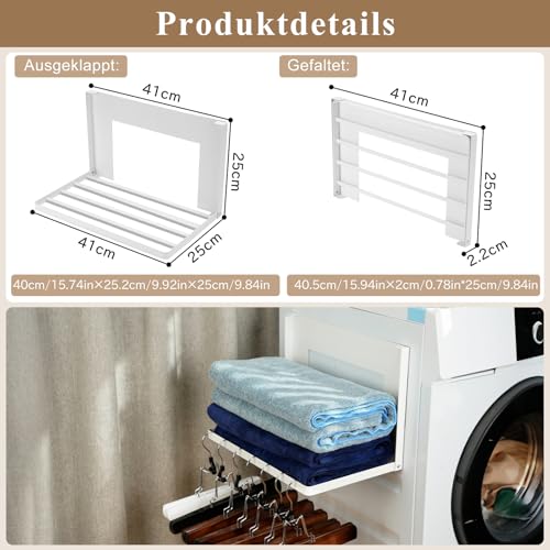 Séchoir à linge extensible magnétique pour optimiser la buanderie - 6