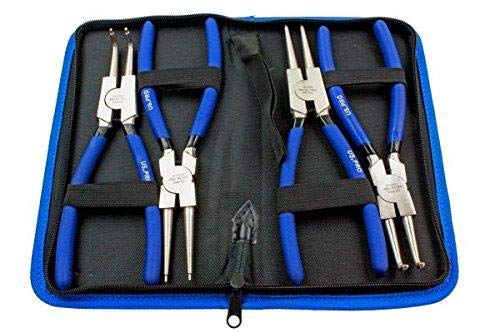 Alicates circulares US PRO B1822 para extraer circlips sin deformación en ejes y transmisiones 2