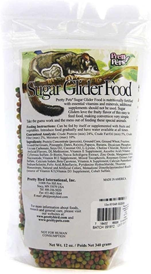 Pretty Bird International Sugar Glider Food 20lb (Bulk)