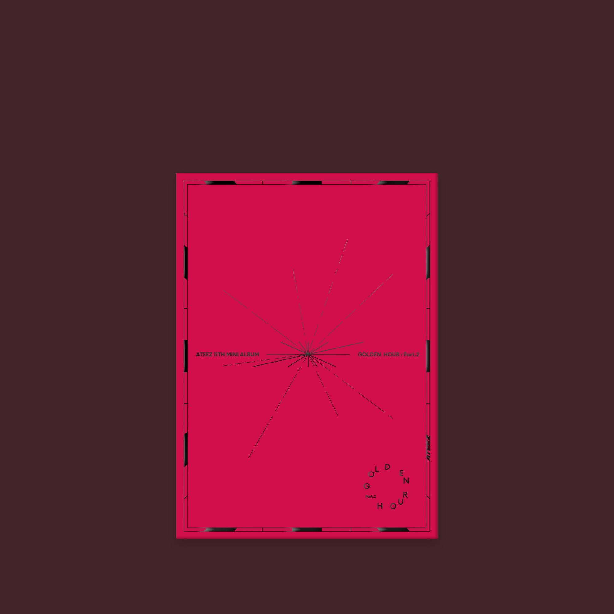 Pocaalbum ATEEZ Golden Hour Part 2 11e mini album Agenda Ver