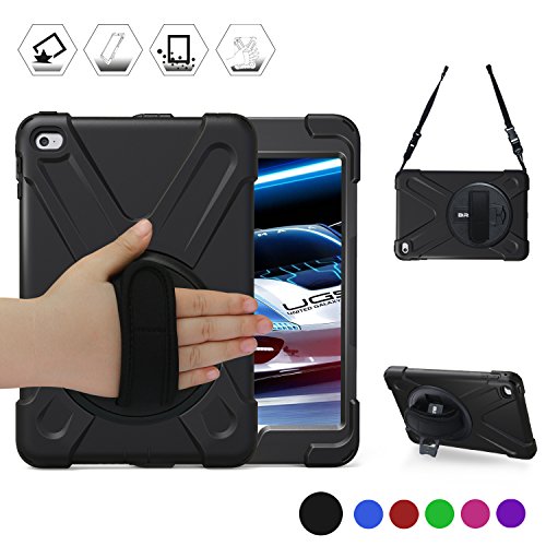BRAECN for iPad Mini4 Shockpoof Case Three Layer Drop Protection Rugged Protective Heavy