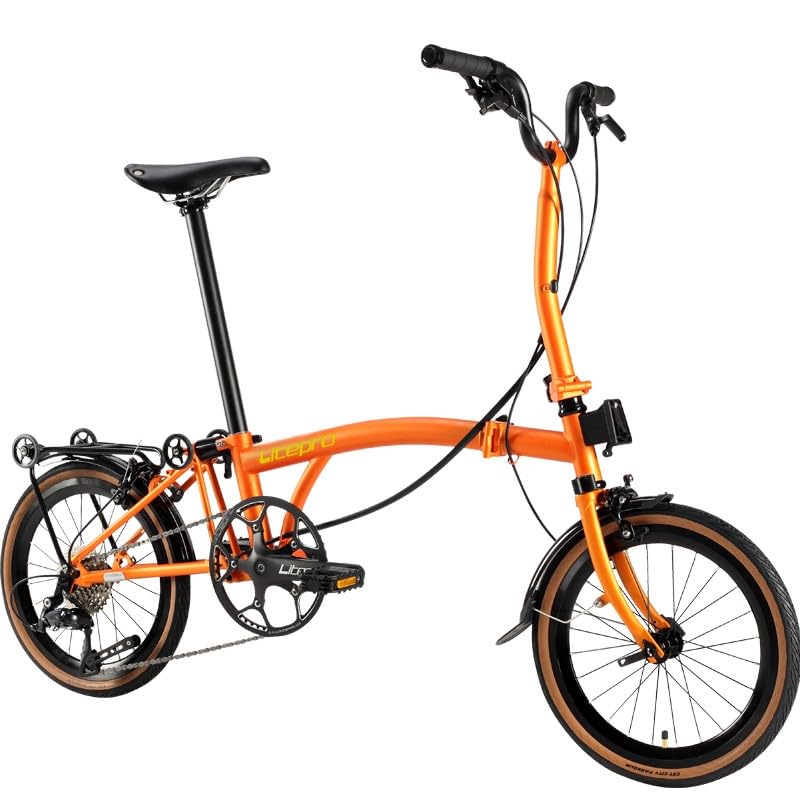 bromptonclone LITEPRO 折りたたみ自転車 ブラック bromptonclone LITEPRO 折りたたみ自転車 ブラック Litepro : for Brompton