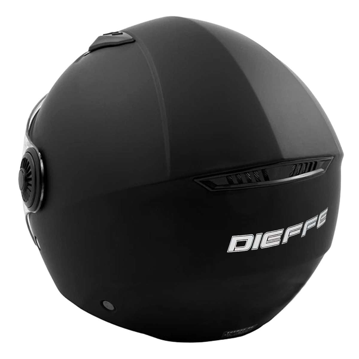 Casco Moto Scooter Visiera Lunga Omologato ECE Dieffe 34 Nero Opaco