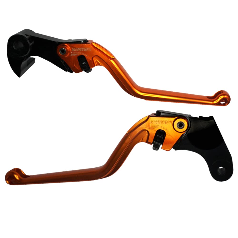 Palancas naranjas Accossato para moto Yamaha YZF-R6 de 2017 a 2020