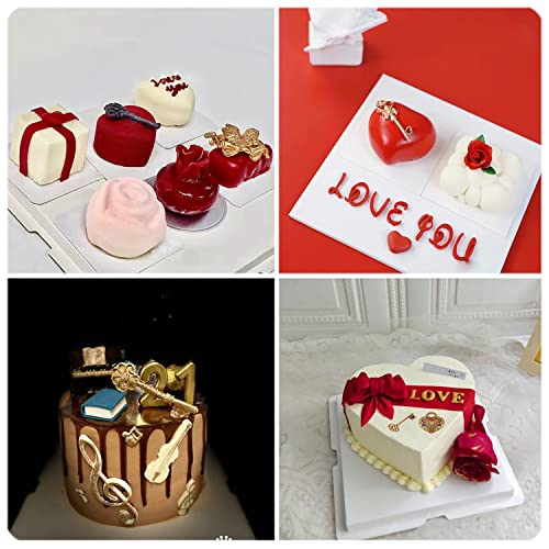 Rfghac Vintage Key Fondant Molds Lock Keyhole Silicone Molds For Cake Decorating Cupcake Topper Candy Gum Paste Polymer Clay Set Of 4 #TOP4