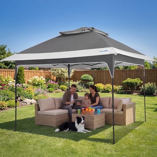 Quictent 12'x12' Pop up Gazebo Canopy Tent, One Person Set