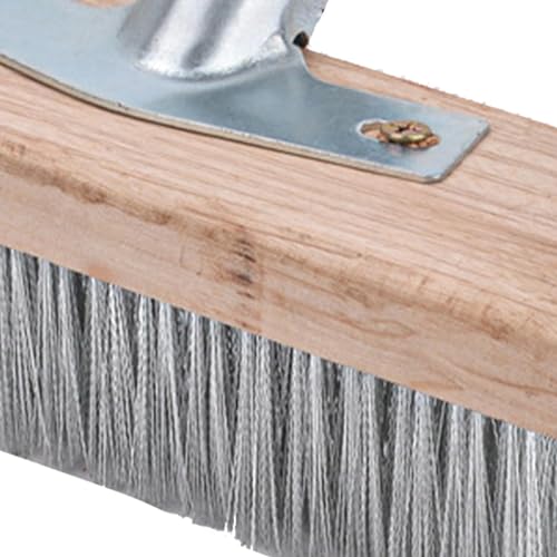 Escova de limpeza do convés, Cerdas de aço inoxidável 50 cm de comprimento Limpeza forte Escova para