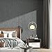 Haimin Grasscloth Wallpaper Textured 24in X 393in Fabric Contact Paper Gray Wall Paper Textured Linen Wallpaper Peel and Stick Self-Adhesive Thick Vinyl Embossed Film Wallpaper (Gray)