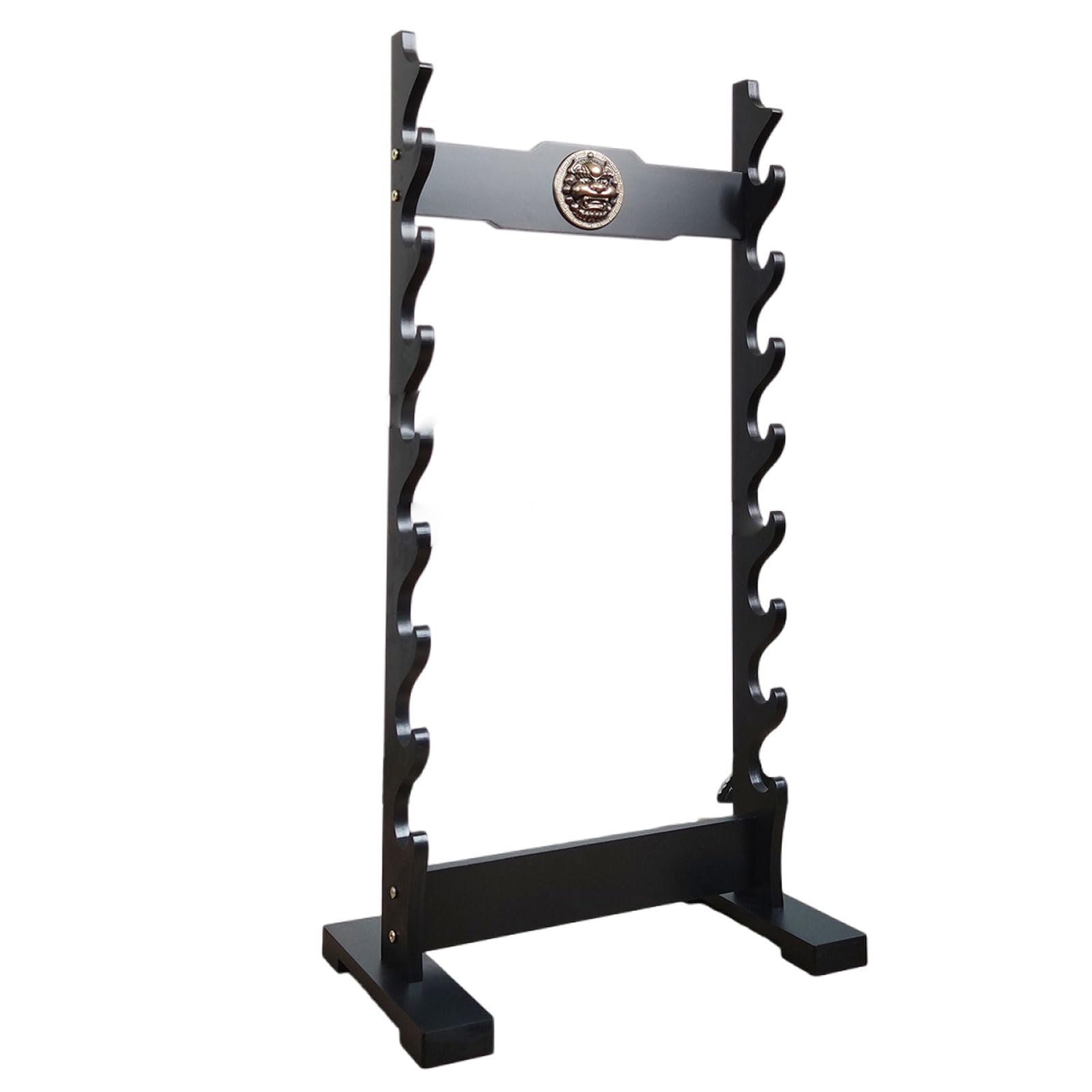 Serenitison Kylin Sword Stand,Katana Holder Display Hanger,Floor Standing Multi Layer Sword Rack,Musical Instrument Flute Stand,Weapon Display Stand,for Katana Wakizashi And Standard Swords,Stable
