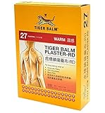 Tiger Balm Pflaster (Warm) 10 cm x 14 cm (27 Pflaster) – für Rücken- und Schulterblätter (Hong Kong Version) HKP-04625