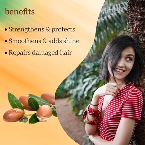 Image of inatur Argan Oil Hair Conditioner | Nourishing & Frizz Control | Deep Conditioning for Smooth, Shiny Hair | Sulphate-Free & Color Safe Formula | 200ml