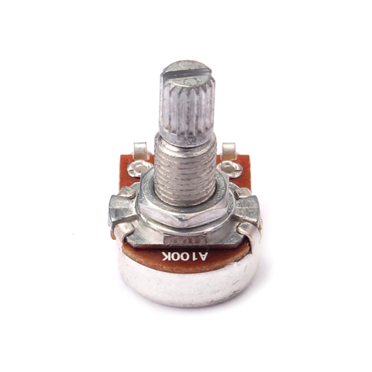Vaguelly Ohm Control Potentiometer for Guitar Audio Tone Split Shaft with Coarse Knurling Audio Taper for Volume Replacement Linear Pot with Solder
