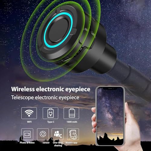 Ocular electrónico WiFi de 5MP para telescopios de astronomía y observación con móvil 5