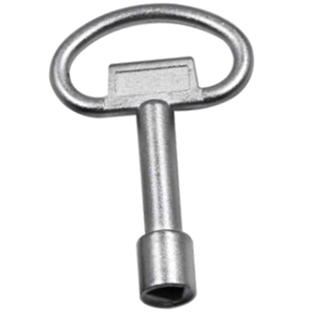 Skkwjege Silver Multifunction Triangle Switch Key Wrench Elevator Electrical Cabinet Key L