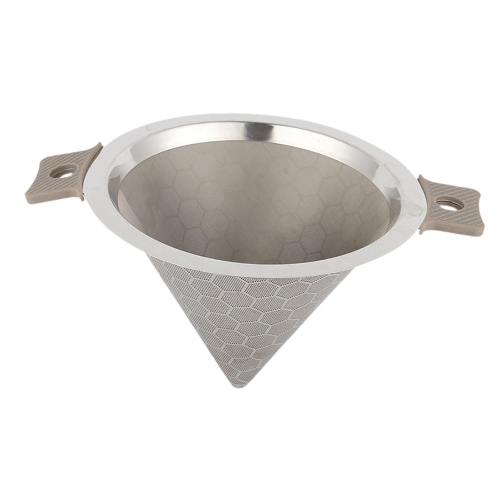 Feinmaschiger Pour Over Kaffeefilter Aus Edelstahl, Zubehör für Losen Kaffee