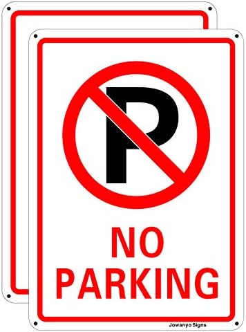 Large Private Property No Parking Sign With 36" Stake, 2-Pack - View #11