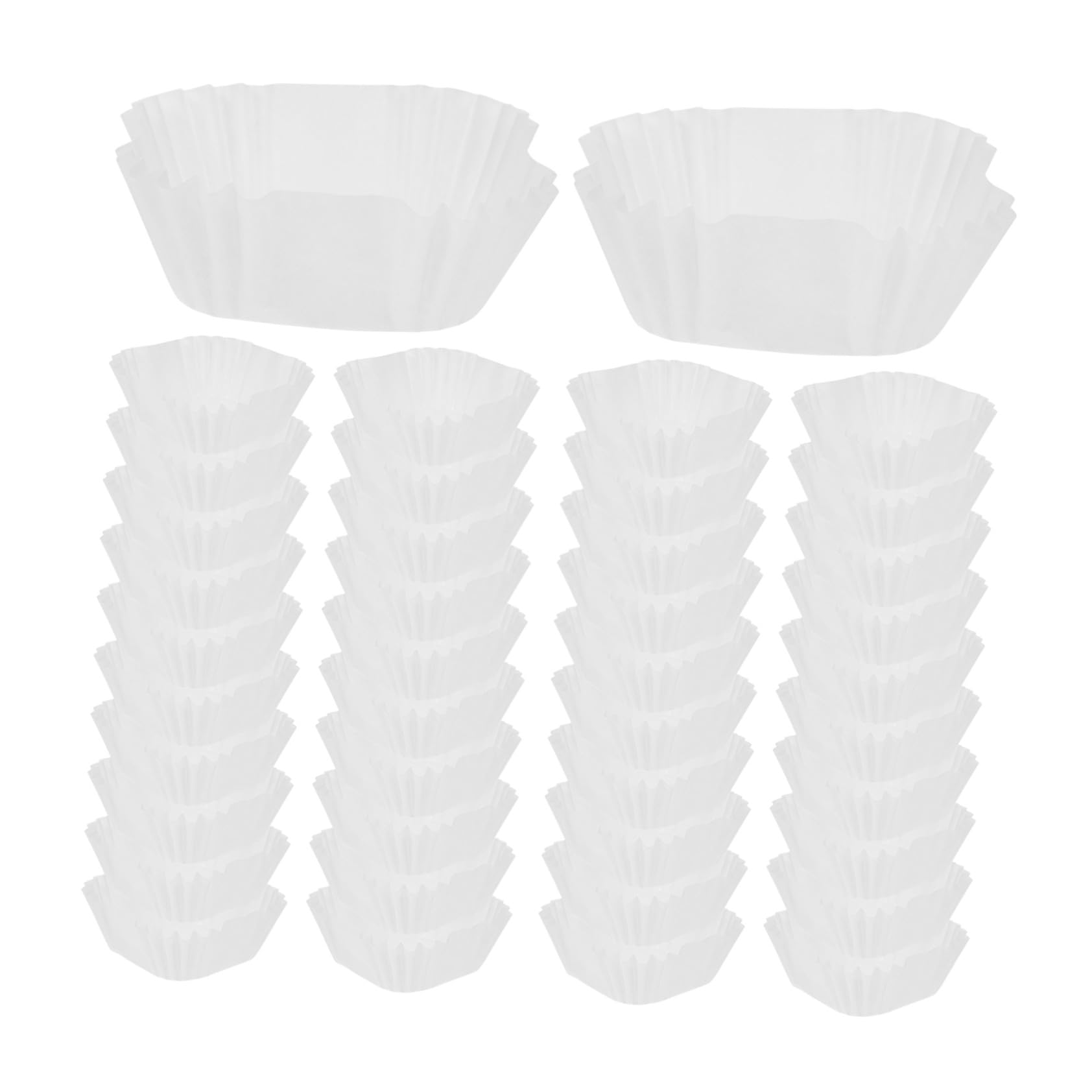 Cabilock 3000 Moldes Cuadrados de Papel para Hornear, Resistentes al Calor y Antigrasa, Ideales para Pasteles, Magdalenas y Usos Diarios