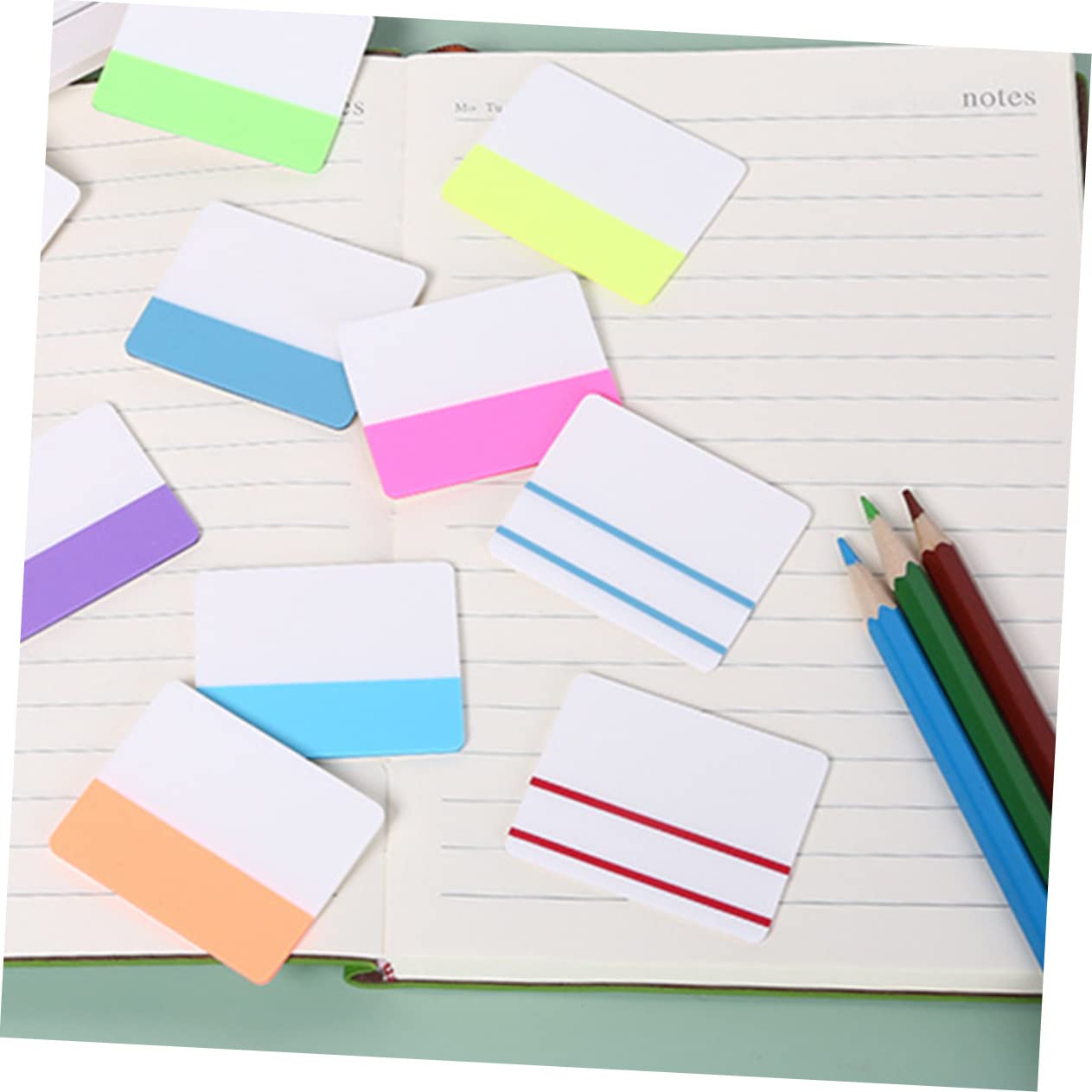 TEHAUX 5stücke Sticky Tabs Für Bücher Wiederverwendbare Index-tabs Bunten Farben Für Notizen Und Markierungen Große Für Schüler Und