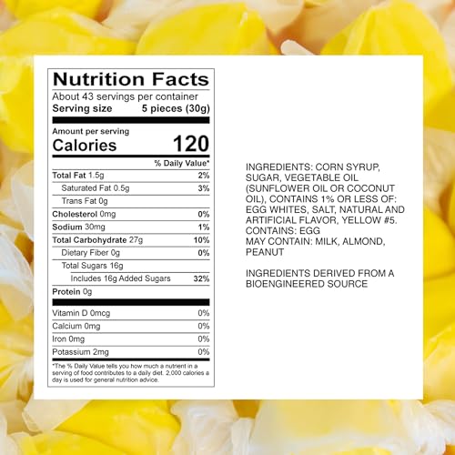 Sweet Candy Company Salt Water Taffy, Banana Flavored - 3 Lb Bag - image 2