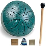 3 Inch Rain Drum for Outside, 6 Notes Steel Tongue Drum Outdoor