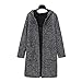 Produktbild TIANYUWYM Fat Schwester Wollmantel große Taschen mit Kapuze Woll-Cardigan-Shirt Minus Altersbedeckung Fleisch Herbst und Winter losen Mantel,XXXXL