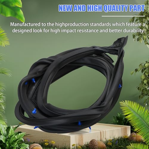 Anlseiod Front Door Weatherstrip Moulding Seal Rubber for Civic Sedan 2012 2013 2014 2015 Left and Right Side Door Weatherstrip Front Left Opening Seal Stripping Replaces#‎72350-TR3-A01 - Thumbnail 3