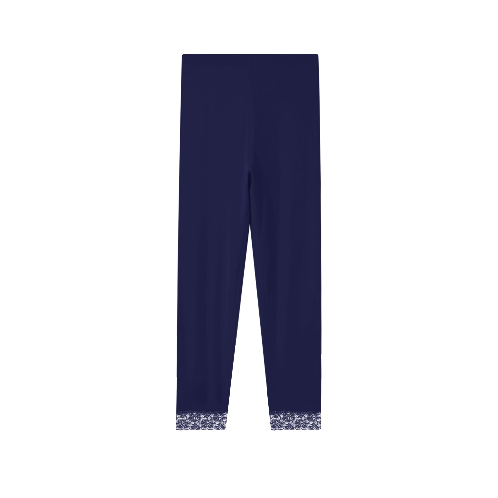 Libella Donna Leggings 3/4 Pantaloni con Pizzo Pantaloni Capri in Cotone con Vita Alta Pantaloni Fitness Slim Colorati Multicolore 4166