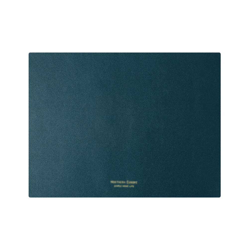 Napperon en Cuir PU Tapis de Table Design réversible Antidérapant Imperméable Résistant à l'huile Isolation Durable Cuisine Salle à Manger Multicolore Disponible, Gris foncé (Vert foncé)
