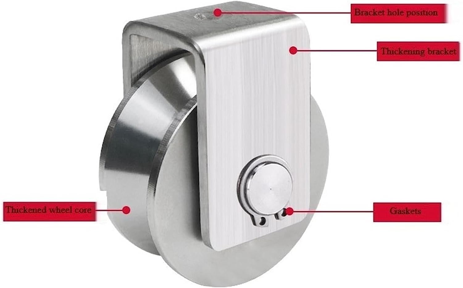 プーリーホイール、2ベアリングショルダープーリーケーブル付き溝ホイールプーリープーリープーリープーリーDIYアタッチメントリフティン