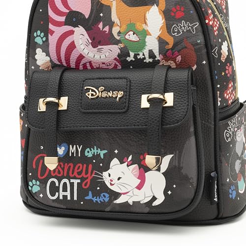 Image of Wondapop - Disney Cats 11 inch Vegan Leather Fashion Mini Backpack