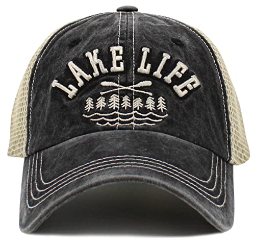 Image of KBETHOS Men's Women's Explore The Outdoors Mountains Scenery Unisex Trucker Baseball Cap