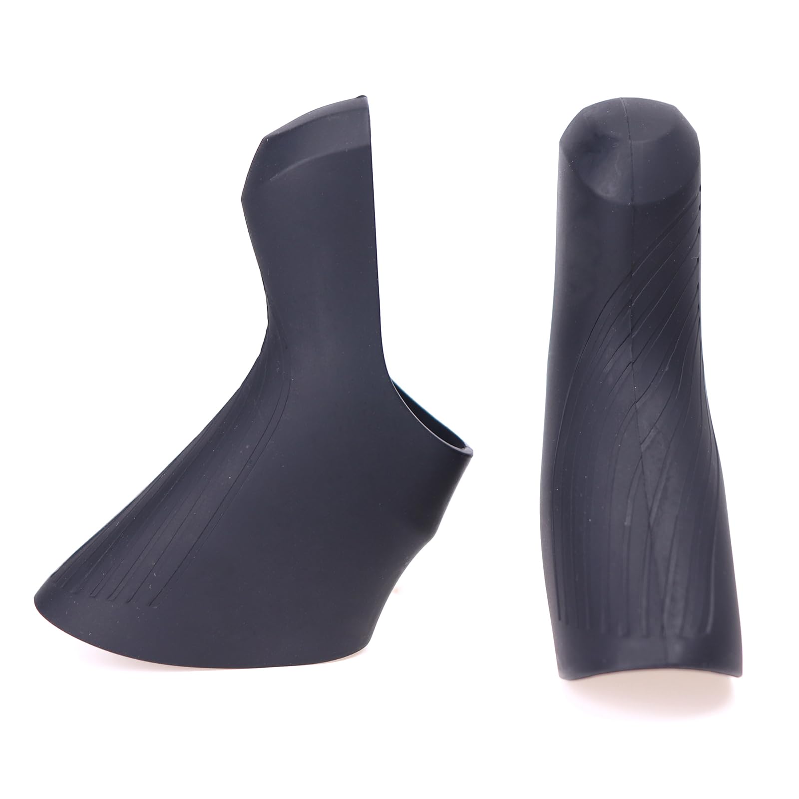 Bike Brake Lever Hoods Compatible with SENSAH7/8/9/10/11/12,Silicone Bicycle Brake Grips Protective Cover,Pair of Black - Image 3
