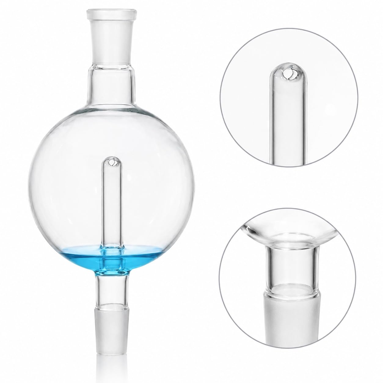 Rotation Förångare Stötfälla US Fogtätning Glas-500ml 29/42 + 29/42