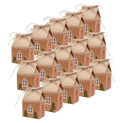 20 Piezas Cajas Regalo Navidad, 7 x 5 x 10,5 cm Cajitas Navidad Calendario Adviento para Rellenar Cajas Kraft Bolsas Regalo Navidad Calendario De Adviento DIY, con 20 Cuerda de Yute