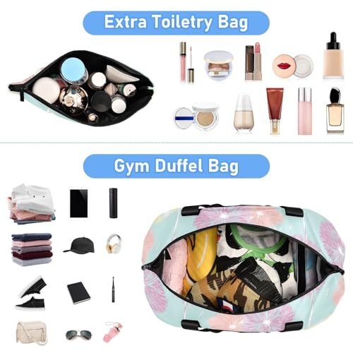 duffel bag Weekender Overnight gym bag port duffel bag with Adjutable trap for Yoga Large Capacity4