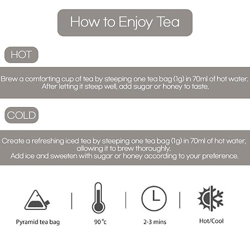 Miniatura 3 de GAGOPA 100% té coreano natural puro Té de hierbas Bolsas de té natural Sin azúcar regalos del día de la madre Bolsa de té triangular (PLA) 10 bolsas