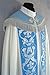 Vestment Marian style Cope with a matching stole- silver brocade